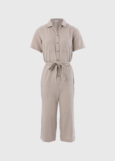 Stone Linen Jumpsuit