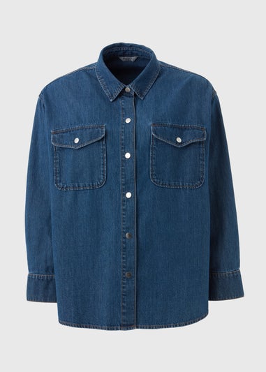 Mid Wash Denim Shirt