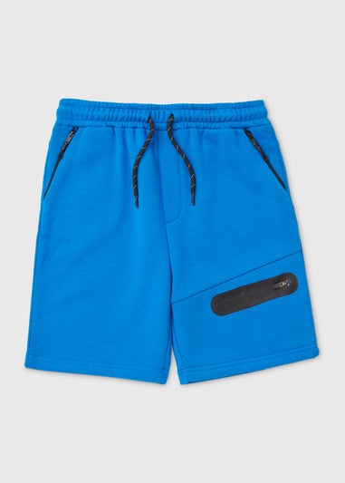 Boys Cobalt Blue Jogger Shorts (7-13yrs)