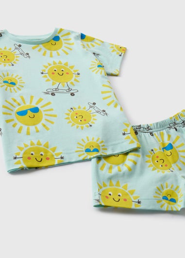 Boys Blue Sun Pyjama Set (9mths-5yrs)