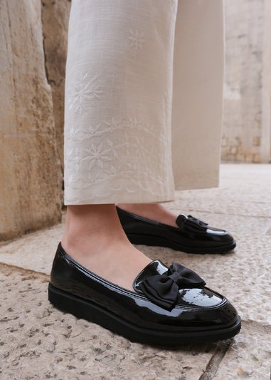 Where's That From Black Patent Pu Alpha Slip On Loafer