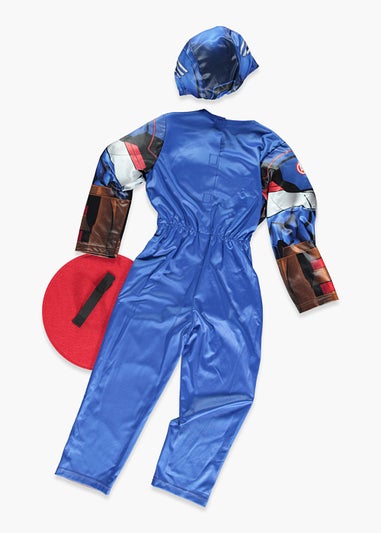 Kids Marvel Captain America Fancy Dress Costume (3-9yrs)