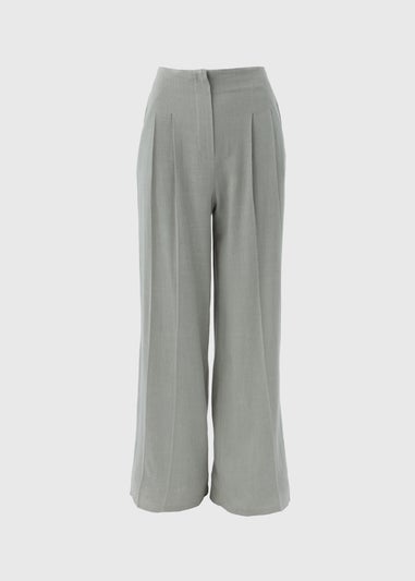 Et Vous Sage Wide Leg Linen Trousers