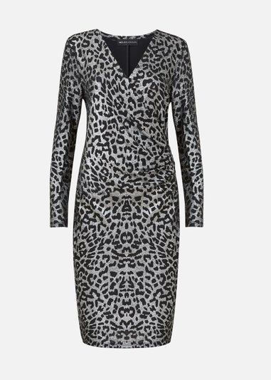 Mela Silver Leopard Bodycon Dress