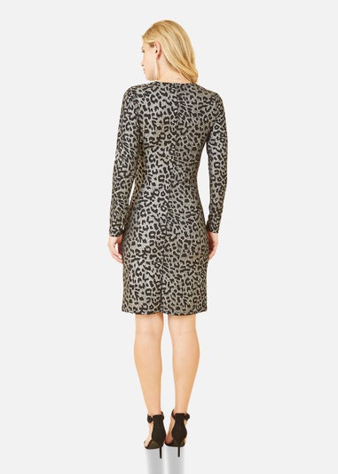 Mela Silver Leopard Bodycon Dress