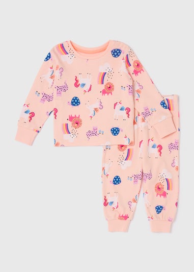 Girls Unicorn Rainbow Pyjamas (9mths-5yrs)