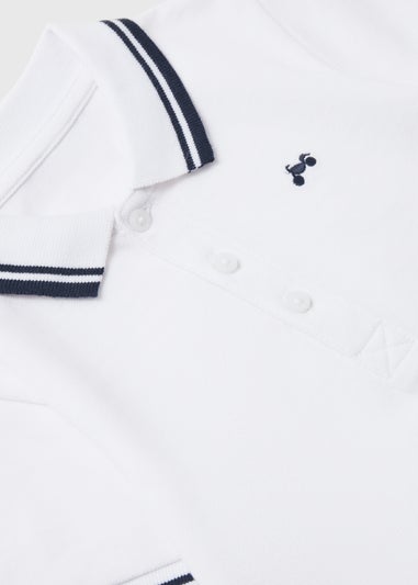Boys White Casual Polo Shirt (1-7yrs)