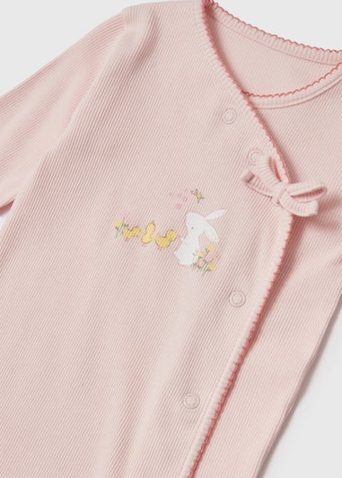 Baby Pink Meadow Sleepsuit (Newborn-18mths)
