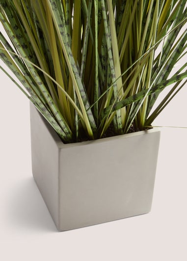 Grey Pot With Grass (75cm x 5cm x 5cm)