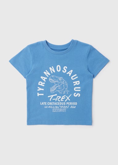 Boys Blue T Rex T-Shirt (1-7yrs)