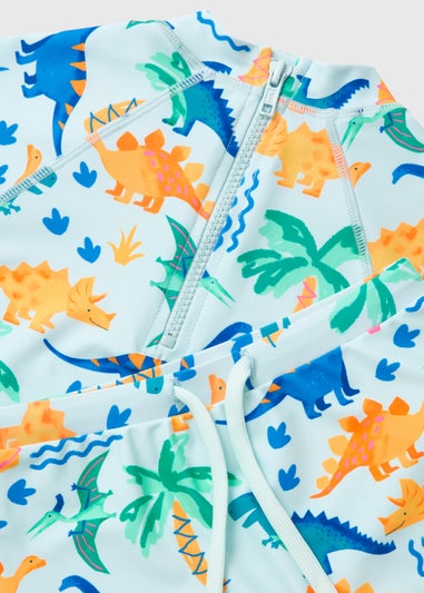 Boys Multicolour Dino Print Watercolour Swim Set (1-7yrs)