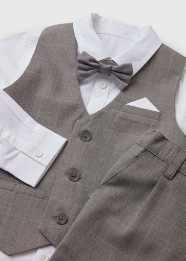 Boys Grey 4 Piece Formal Set (1-7yrs)