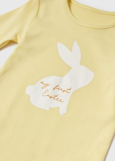 Baby Yellow My First Easter Sleepsuit (Tiny Baby-12mths)
