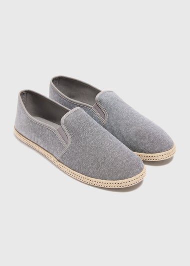 Grey Chambray Espadrille