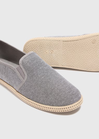 Grey Chambray Espadrille