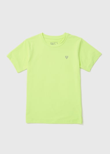 Boys Lime Textured Sports T-Shirt (7-13yrs)