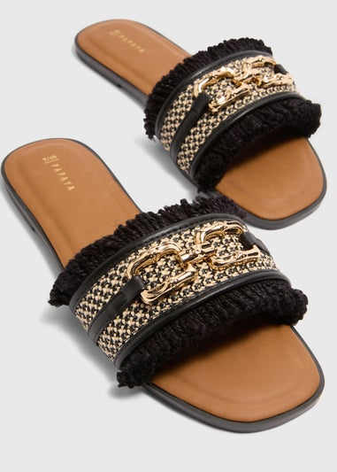 Black Mule Sandals