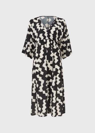 Black & White Kimono Dress