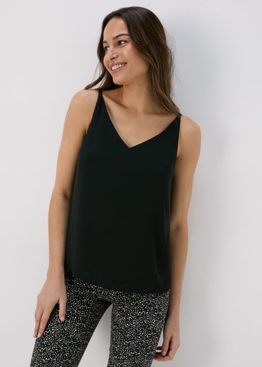 Et Vous Black Plain Cami Top