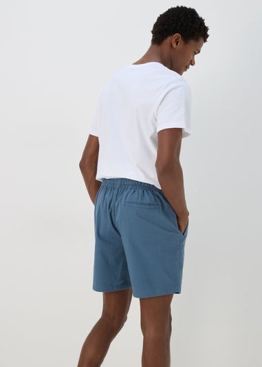 Blue Drawcord Chino Shorts