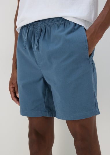 Blue Drawcord Chino Shorts