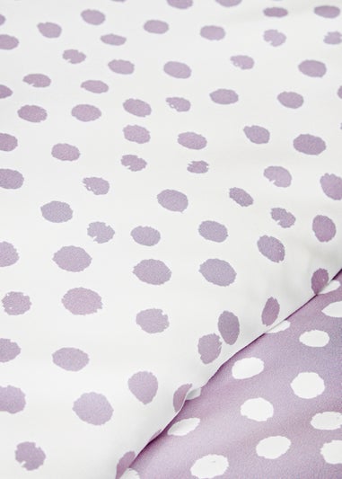 Lilac Spots Print Duvet Set
