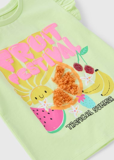 Girls Lime Fruit Fest T-Shirt (1-7yrs)