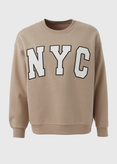 Beige NYC Sweatshirt