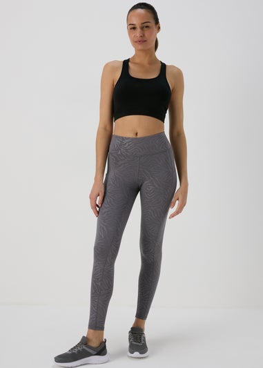 Souluxe Grey Tonal Printed Leggings