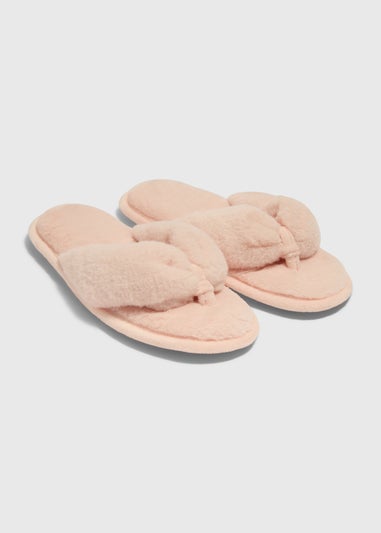 Pink Fur Slippers