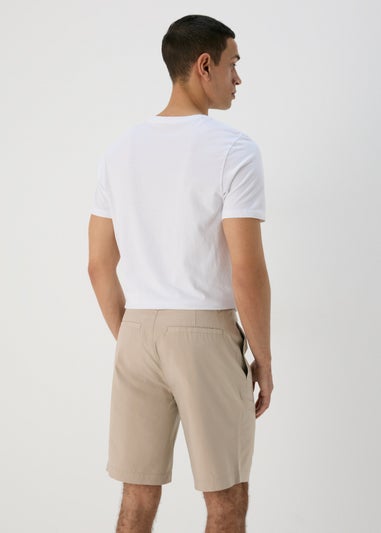 Stone Pleated Chino Shorts