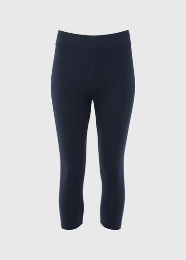 Blue Cropped Leggings Matalan