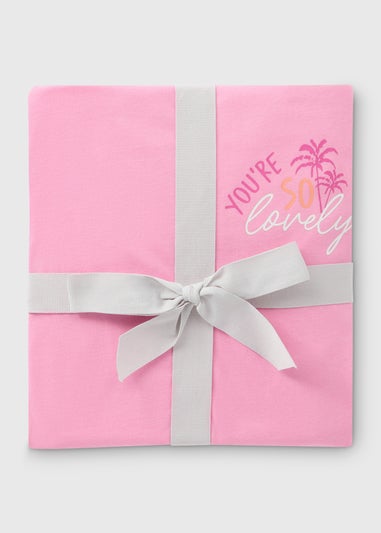 Pink Lovely Palm Print Pyjama Set