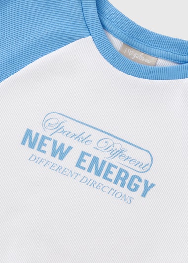 Girls White New Energy White T-Shirt (7-15yrs)