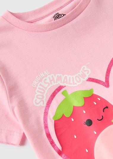 Squishmallows Girls Pink T-Shirt (4-12yrs)