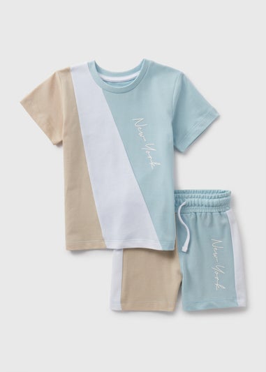 Boys Blue Top & Shorts Set (1-7yrs)