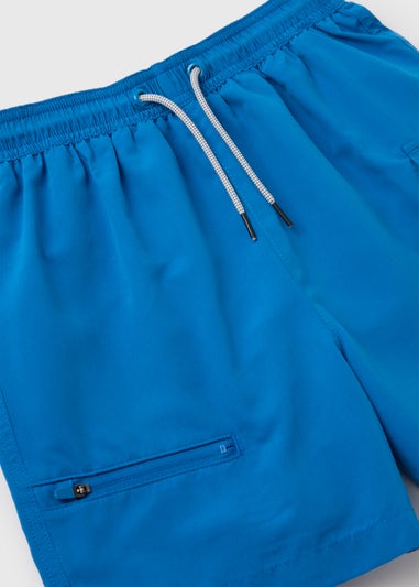 Boys Cobalt Blue Cargo Swim Shorts (6-11yrs)