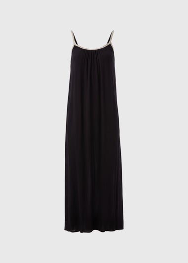 Black Gold Trim Dress