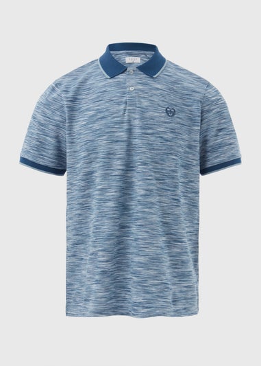 Lincoln Blue Space Dye Polo Shirt