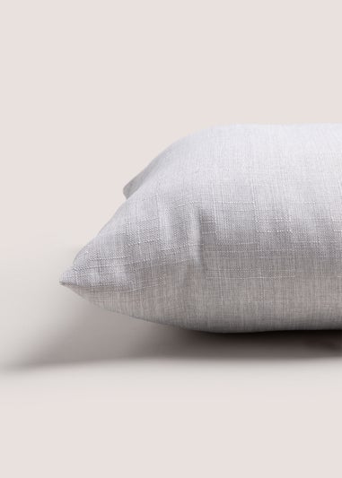 Grey Linen-Look Cushion (43cmx43cm)