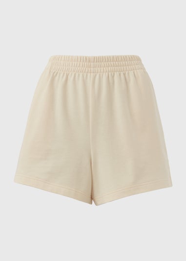 Cream Basic Shorts