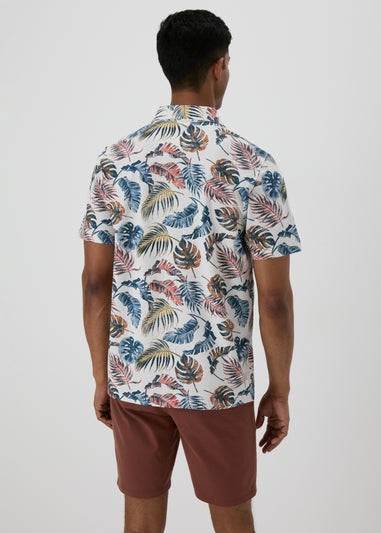 Multicolour Leaf Print Shirt