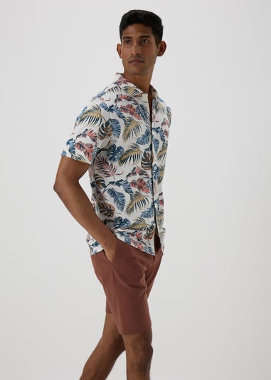 Multicolour Leaf Print Shirt