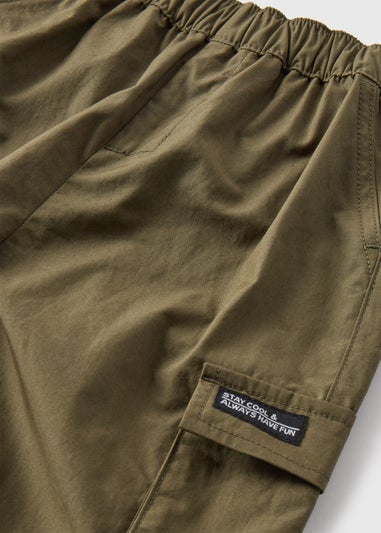 Boys Khaki Balloon Cargo Trousers (1-7yrs)