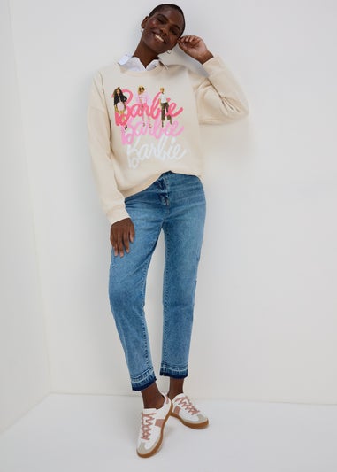 Barbie Cream Print Sweatshirt