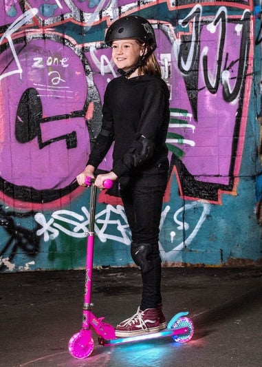 Xootz Wild Rider Led Scooter - Pink