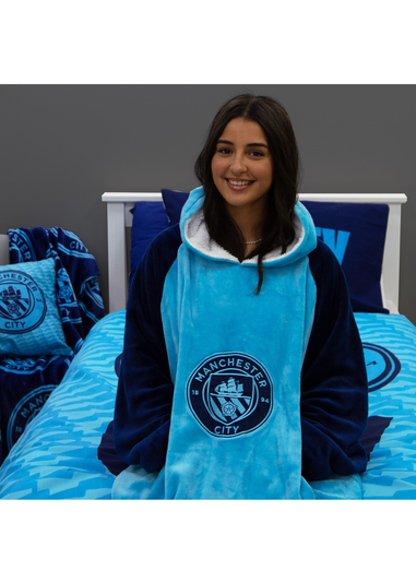 HUGZEE Man City FC City Hooded Wearable Fleece (Adult)