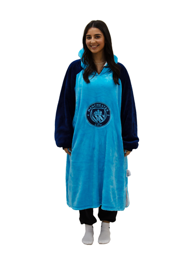 HUGZEE Man City FC City Hooded Wearable Fleece (Adult)