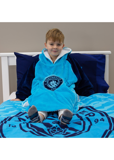 HUGZEE Man City FC City Hooded Wearable Fleece (Adult)