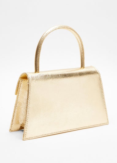 Quiz Gold Foil Diamante Bow Mini Tote Bag